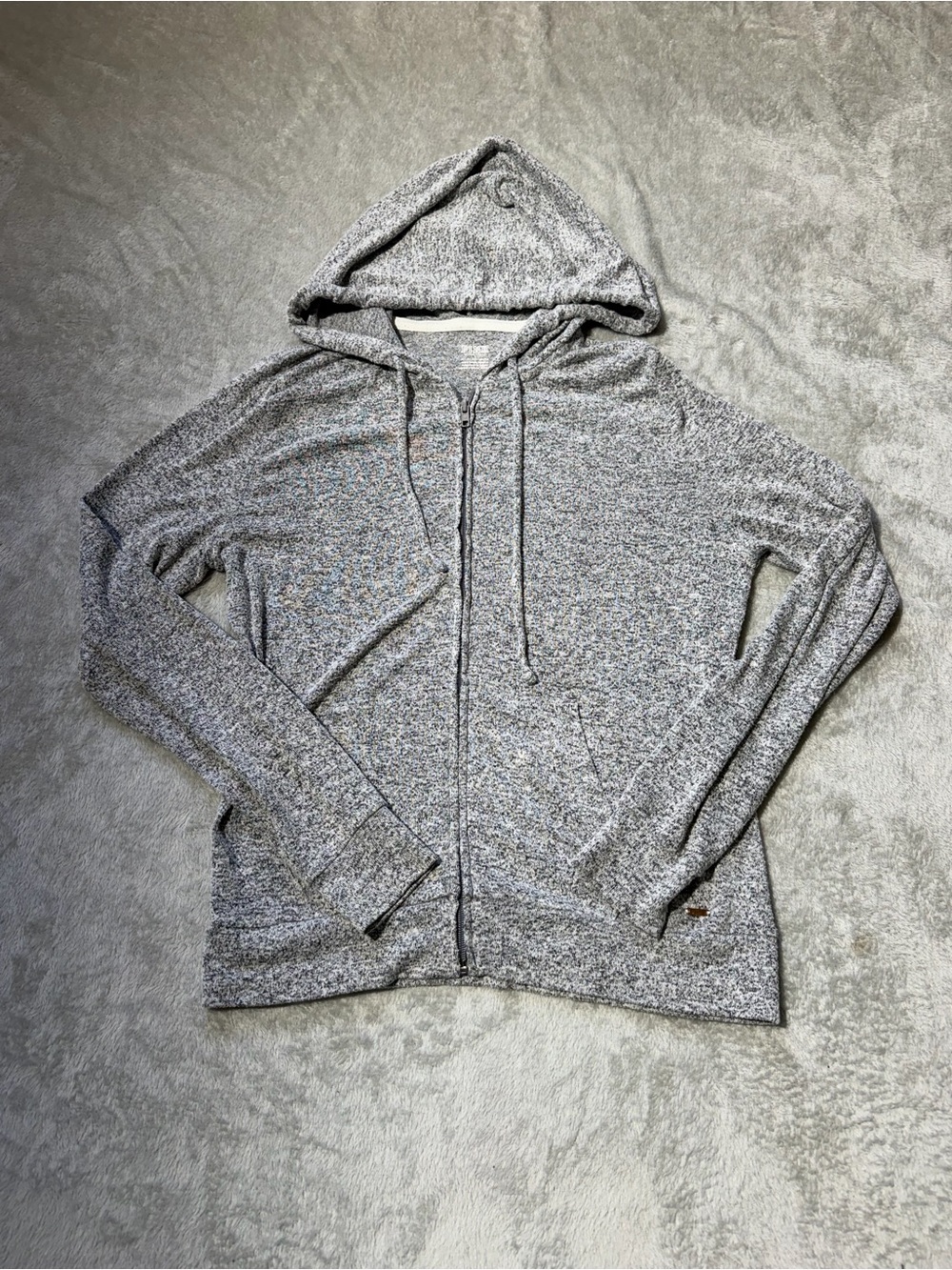PINK Victoria's Secret Heather Gray Zip Hoodie
